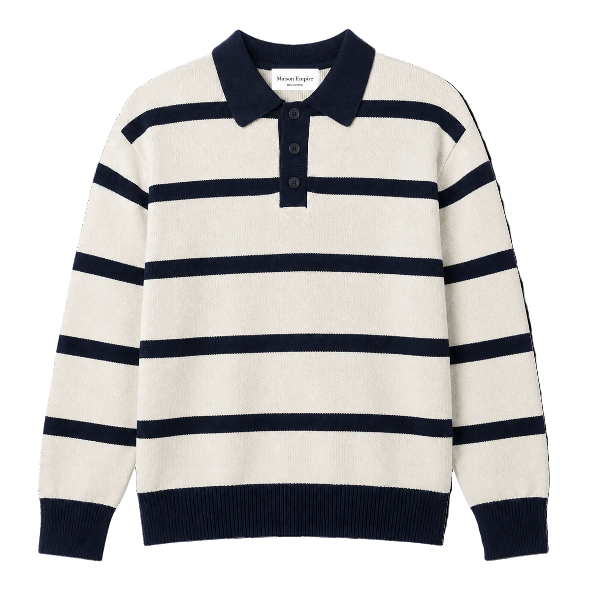 Knitted Longsleeve Polo