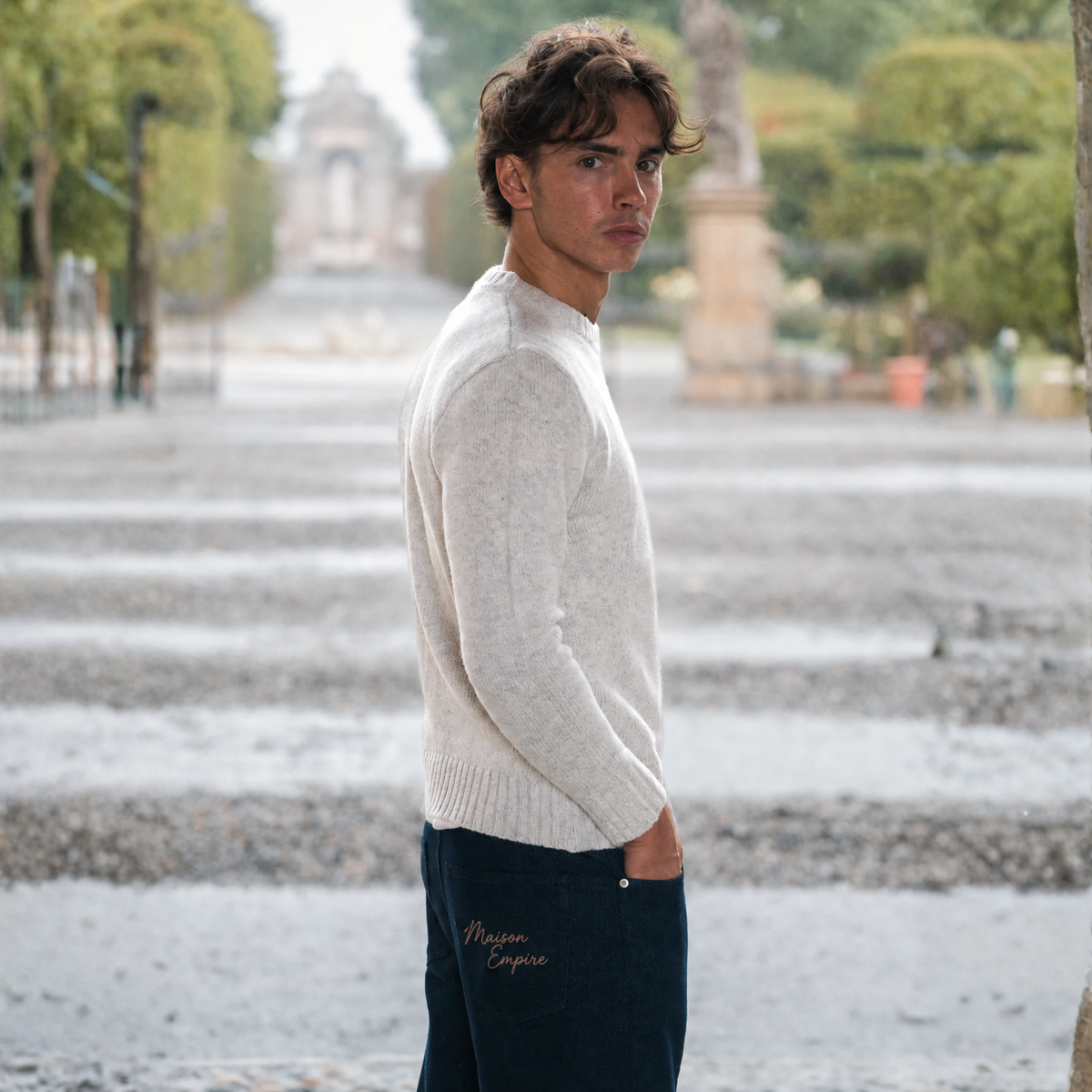 Mélange Knit Sweater