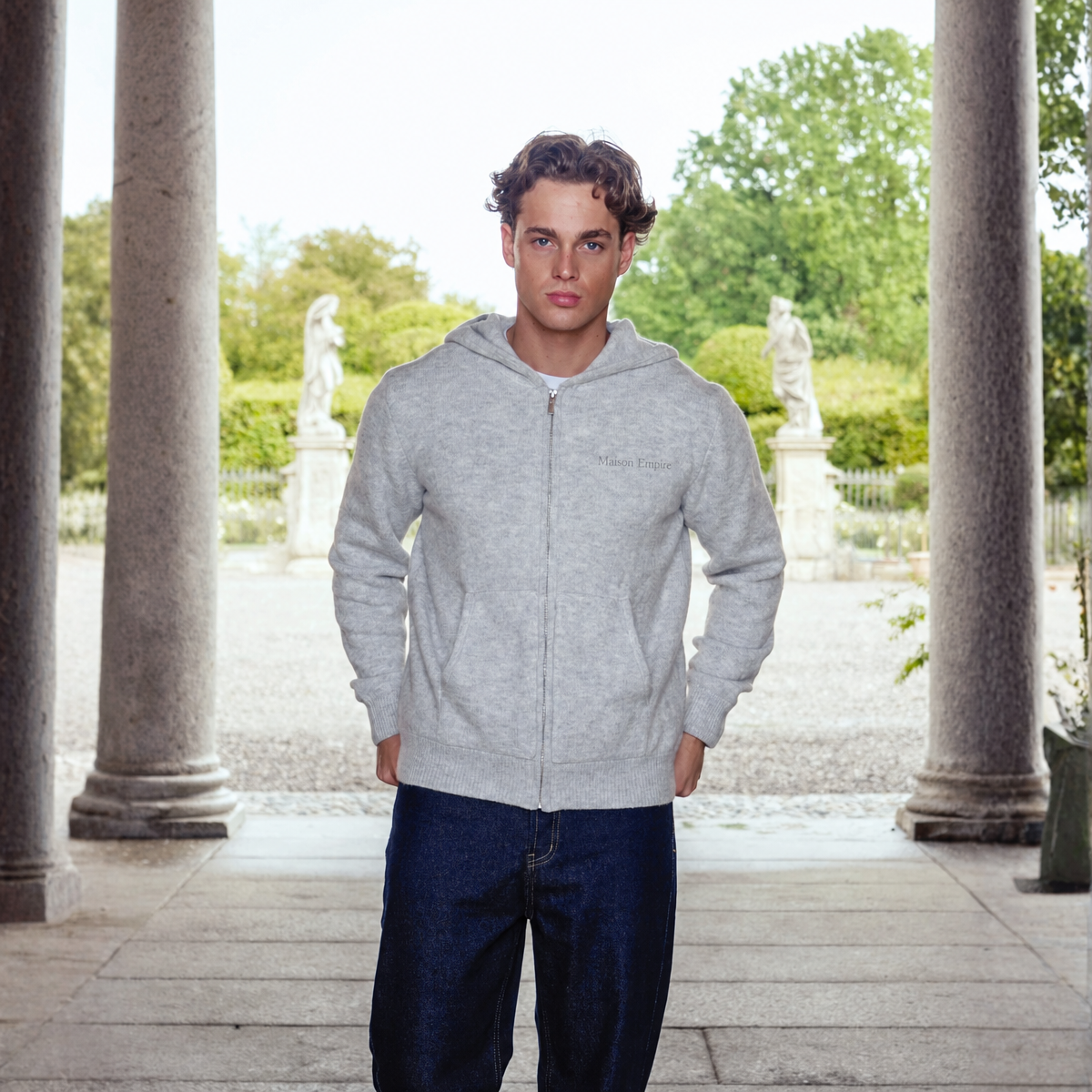 Mohair Zip Hoodie