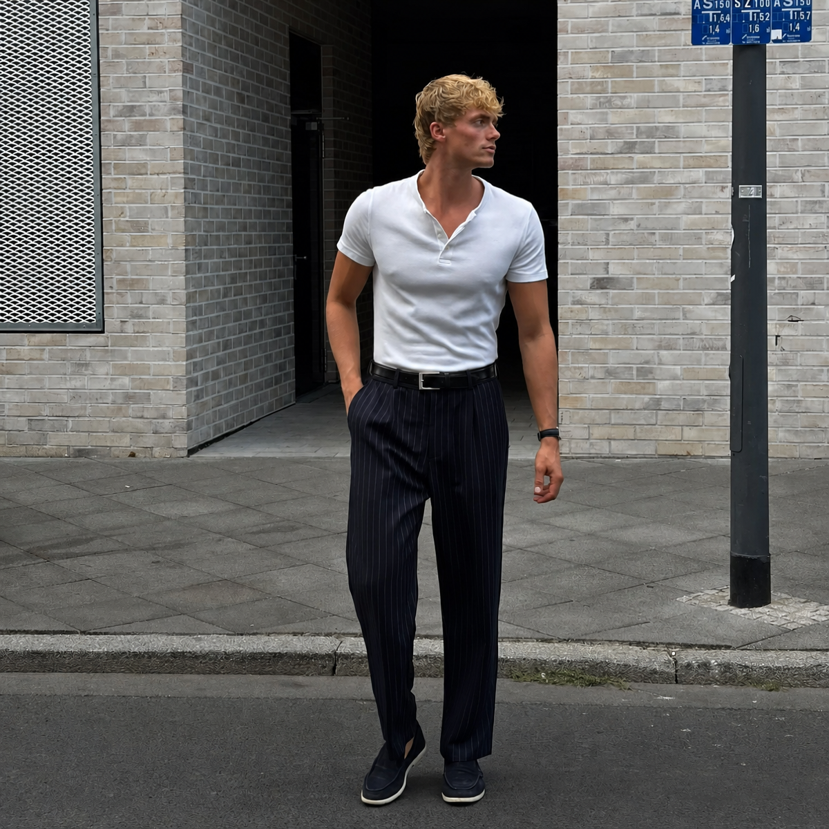 Suit Pants Open Leg