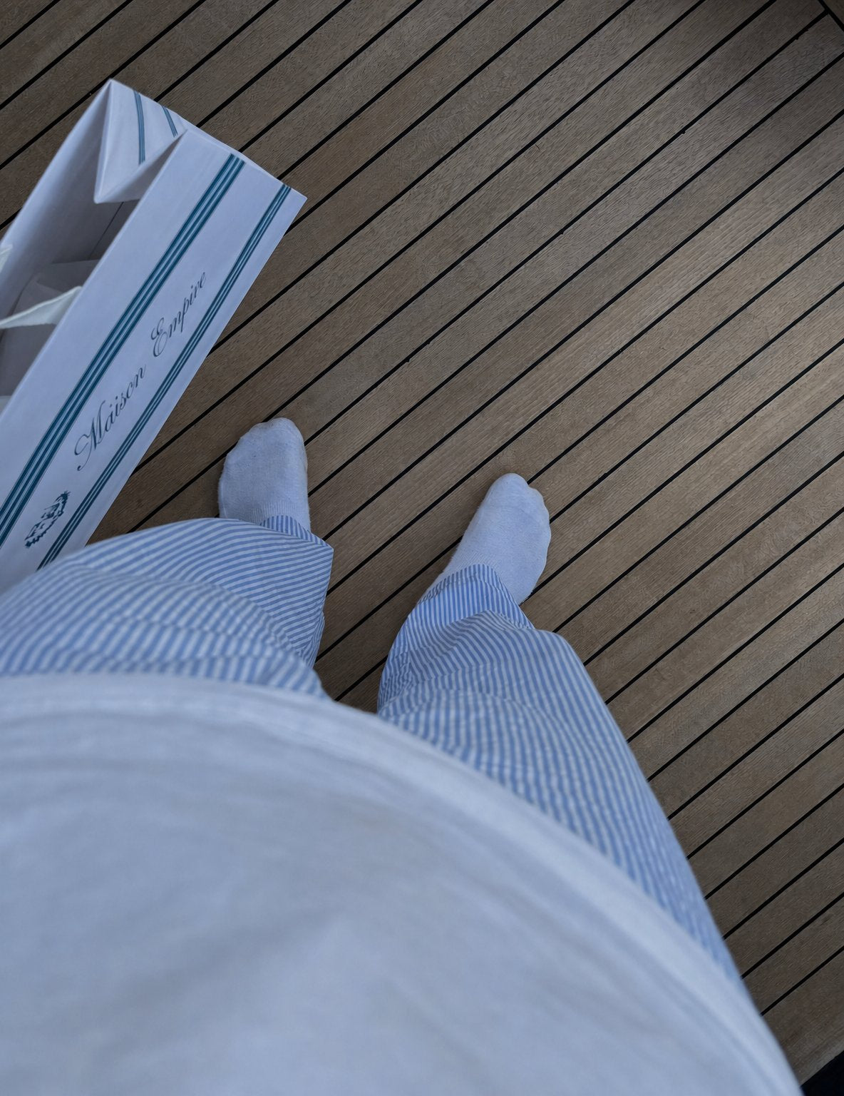 Yacht Club Striped Pants