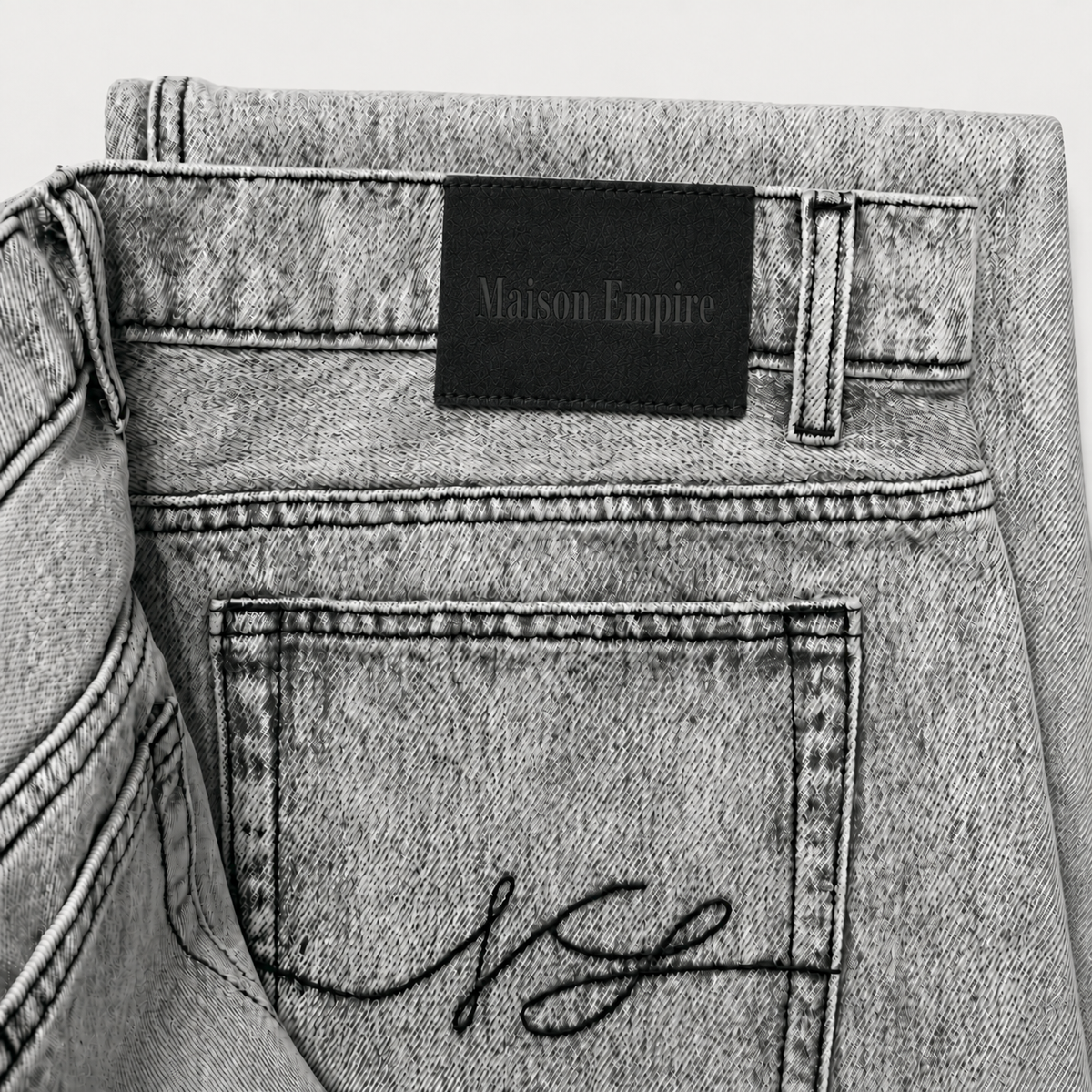 Relaxed Straight Fit Jeans Grey