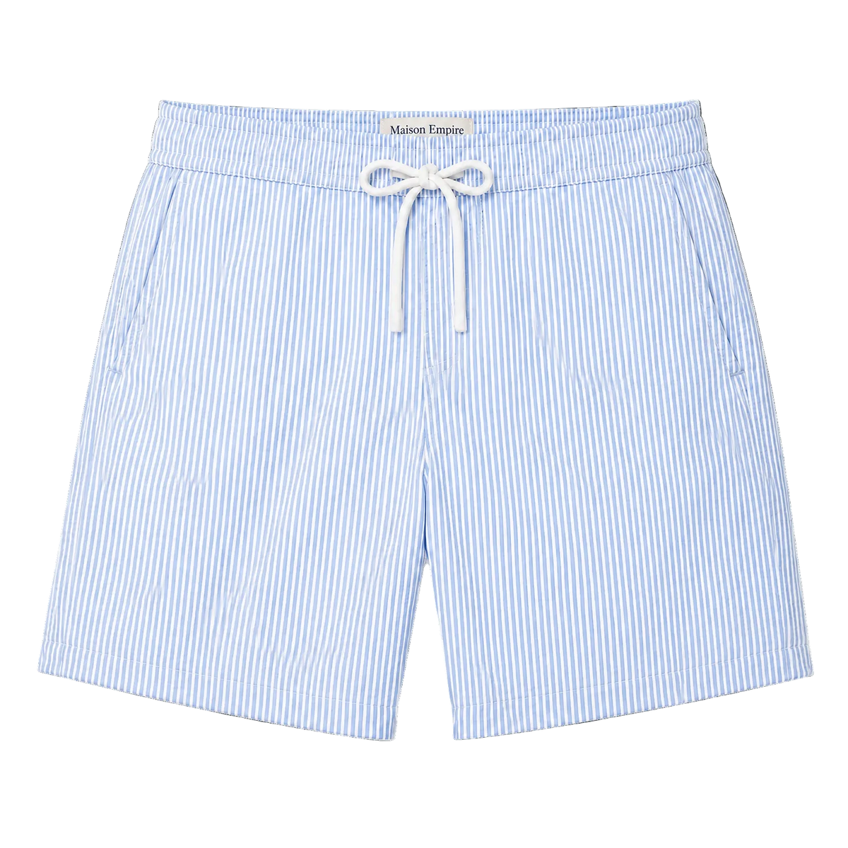 Seersucker Striped Swimshorts