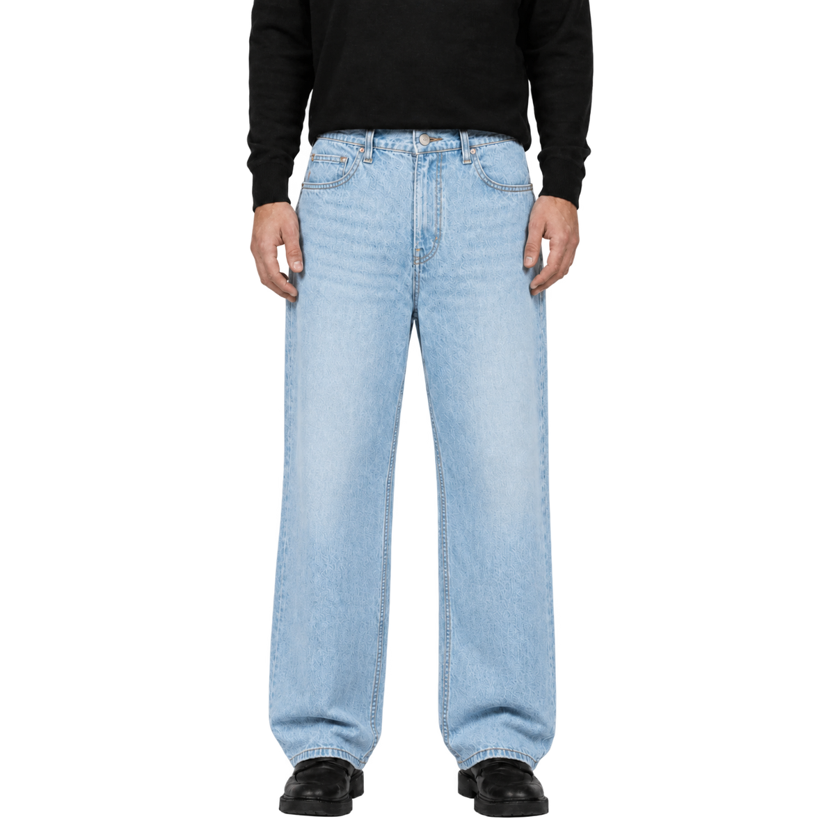 Relaxed Straight Fit Jeans Blue