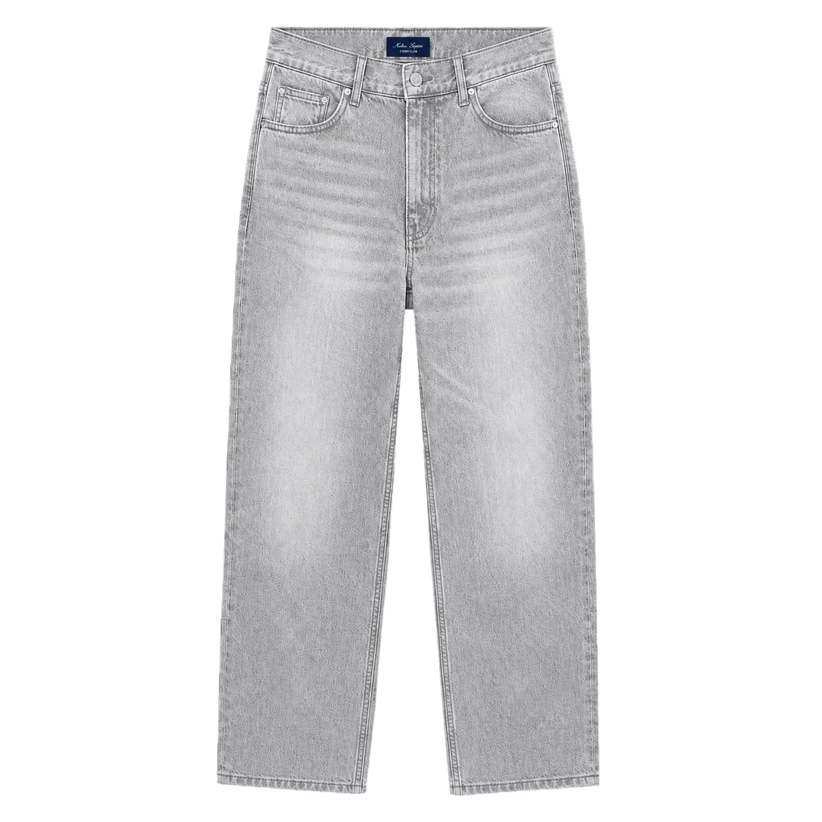 Relaxed Straight Fit Jeans Grey
