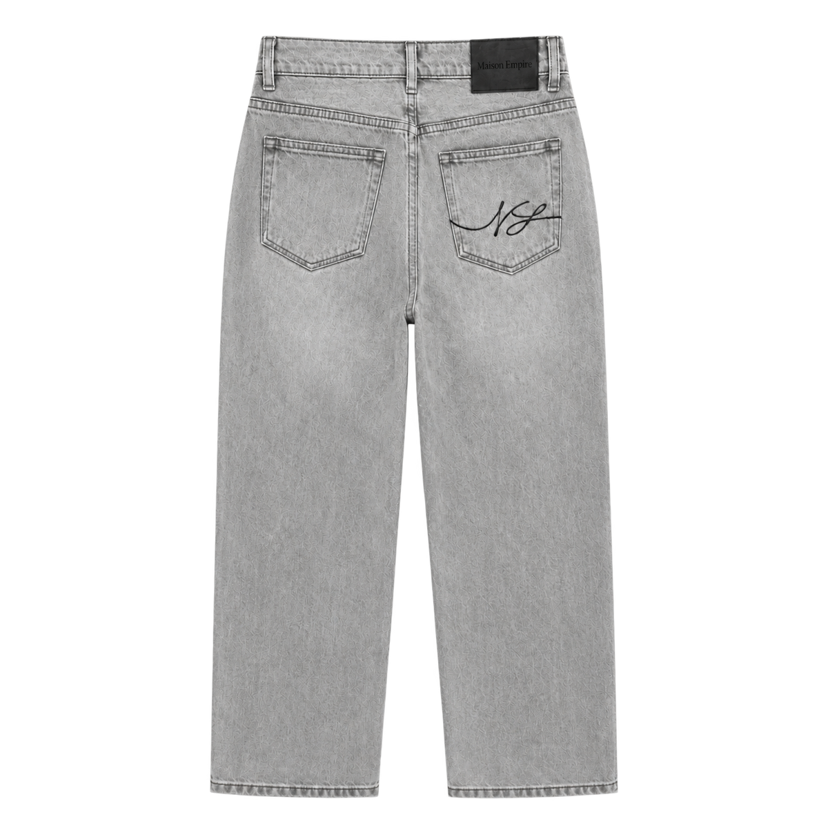 Relaxed Straight Fit Jeans Grey