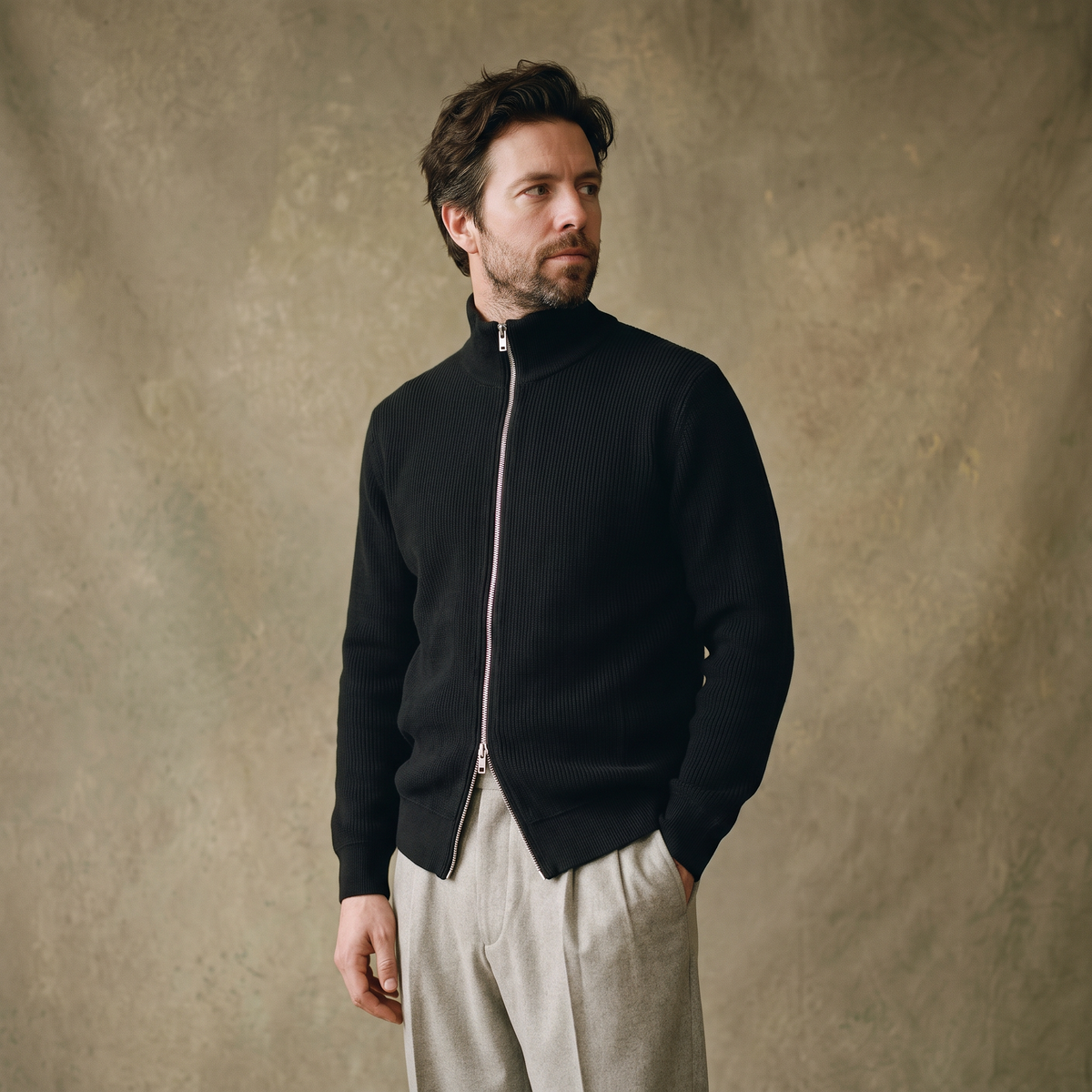 DOUBLE SHOT CARDIGAN