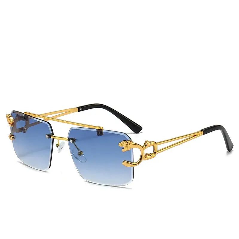 Lunette de soleil luxe Modèle Saphir (bleu)  - Collection Révélation