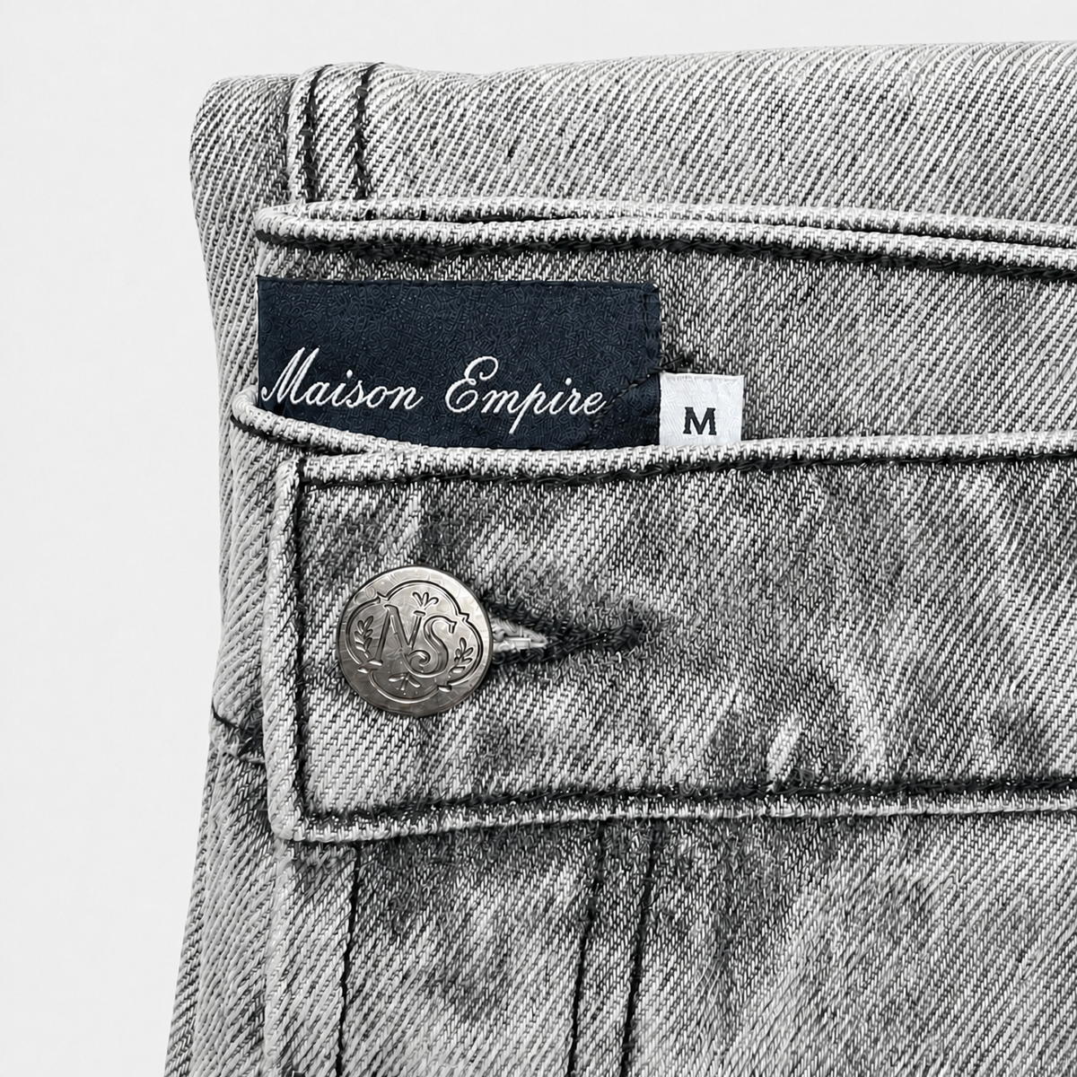 Relaxed Straight Fit Jeans Grey