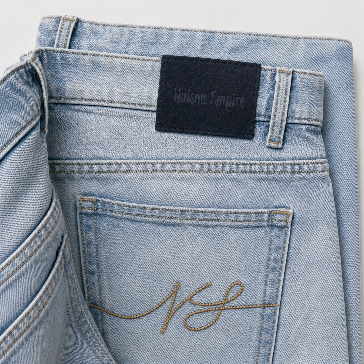Relaxed Straight Fit Jeans Blue